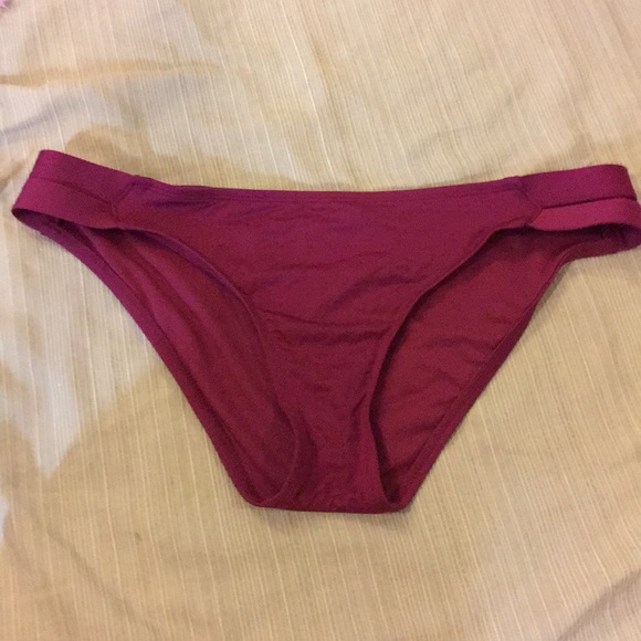 burgundy swim bottoms